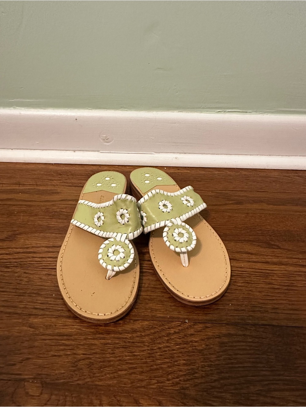 Lime Green Jack Rogers Sandals
